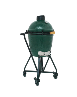 Barbecue, Big green egg, feu, kamado, medium, céramique, conveggtor, charbon de bois, chariot à poignée