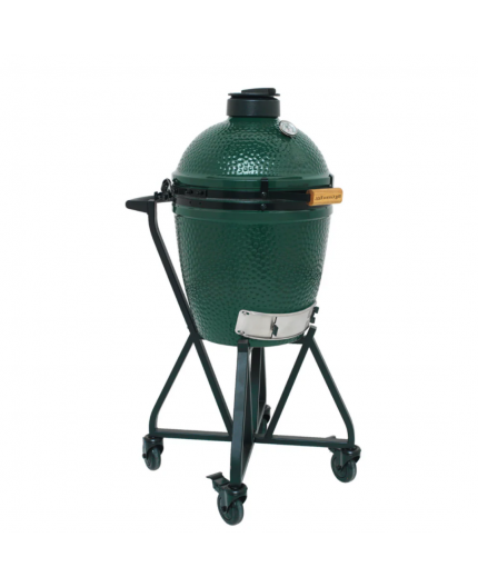 Barbecue, Big green egg, feu, kamado, medium, céramique, conveggtor, charbon de bois, chariot à poignée